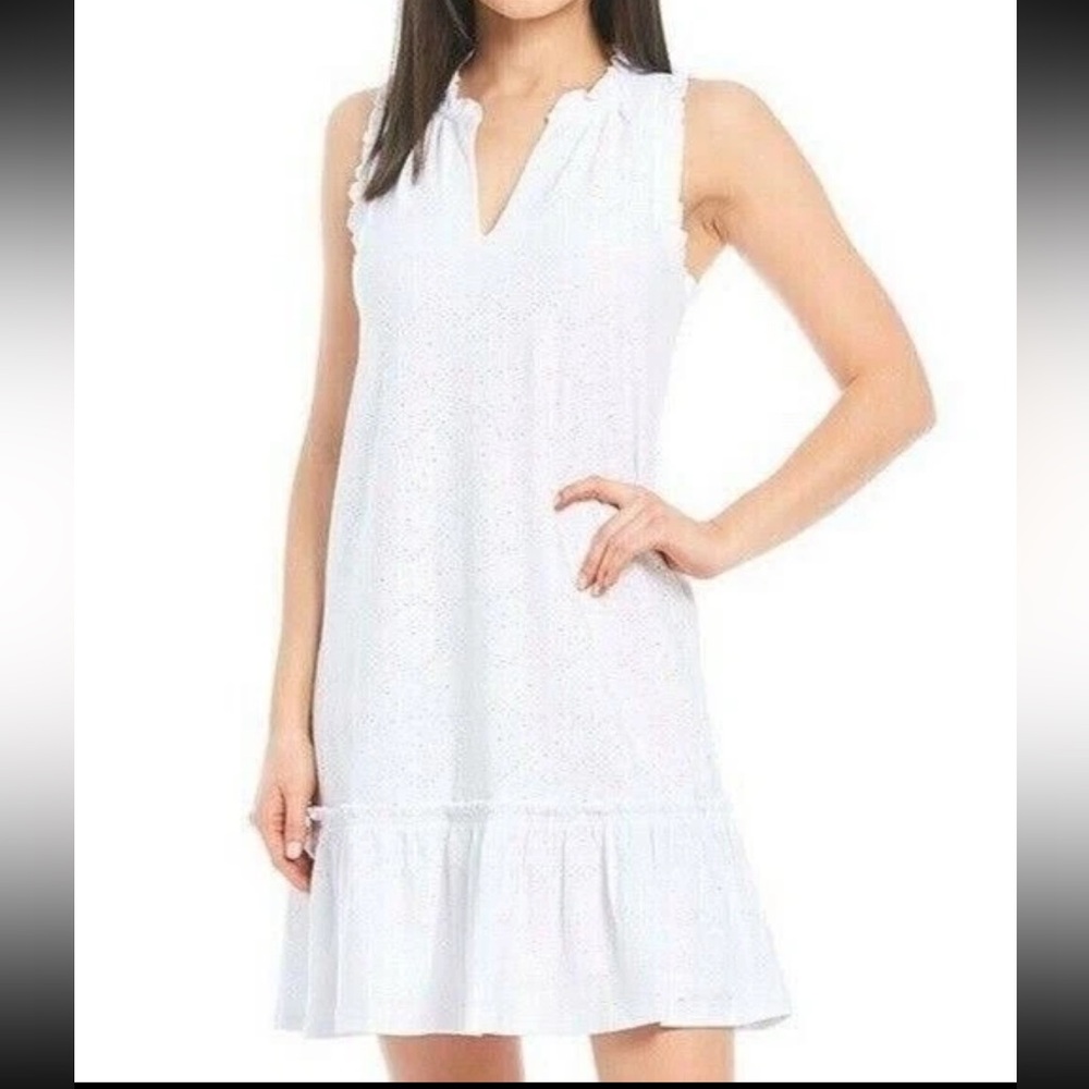 MICHAEL Michael Kors White Ruffled dress
